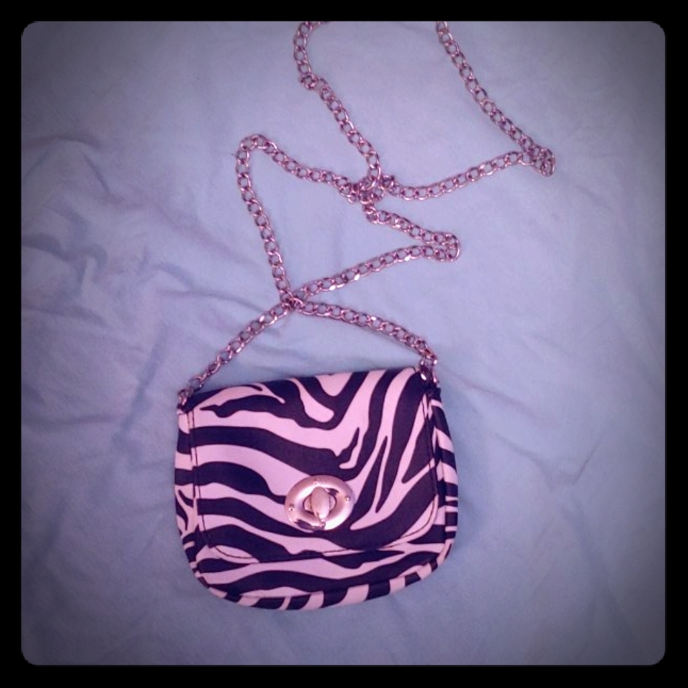 Zebra print purse